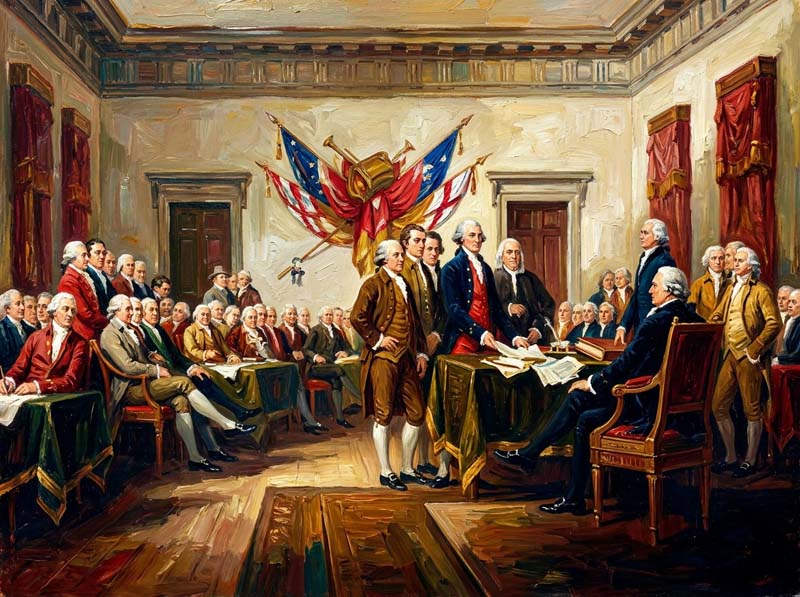 John Trumbull's Declaration of Independence painting